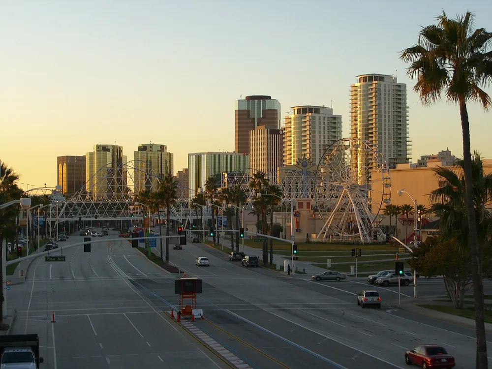 Downtown skyline in Long Beach, California