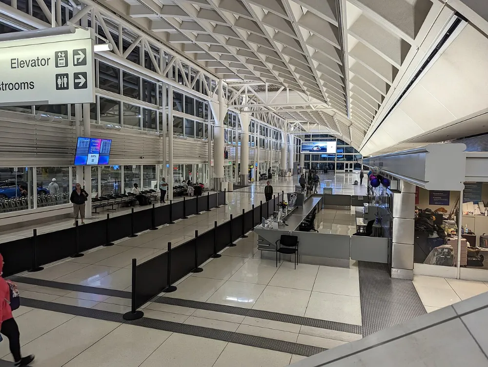 Ontario International Airport terminal in Ontario, California